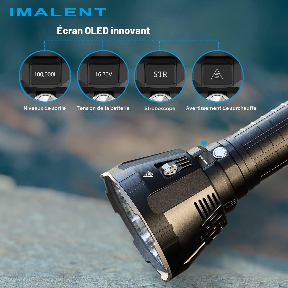 IMALENT MS18 100,000 Lumens 18 Cree LED Flashlight Extremely